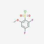 2,4-DIFLUORO-6-METHOXYBENZENESULPHONYL CHLORIDE molecular structure