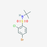 4-bromo-N-tert-butyl-2-chlorobenzenesulfonamide molecular structure