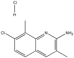 2-Amino-7-chloro-3,8-dimethylquinoline hydrochloride molecular structure