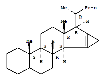 Cyclopropa[15,16]cyclopenta[a]phenanthrene,3'H-cyclopropa[15,16]chol-15-ene deriv.