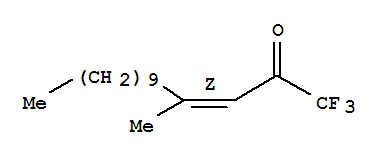 (3Z)-1,1,1-trifluoro-4-methyltetradec-3-en-2-one molecular structure