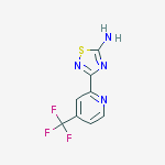 3-[4-(trifluoromethyl)-2-Pyridinyl]-1,2,4-Thiadiazol-5-Amine molecular structure