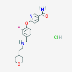 6-[2-fluoro-4-[[2-(oxan-4-yl)ethylamino]methyl]phenoxy]pyridine-3-carboxamide;hydrochloride