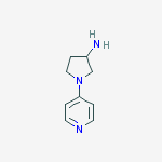 1-pyridin-4-ylpyrrolidin-3-amine molecular structure