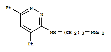 N'-(4,6-diphenylpyridazin-3-yl)-N,N-dimethylpropane-1,3-diamine molecular structure