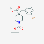 4-[(3-bromophenyl)methyl]-1,4-Piperidinedicarboxylic acid 1-(1,1-dimethylethyl)ester