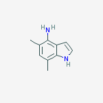 4-Amino-5,7-dimethylindole molecular structure