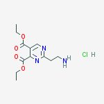 Diethyl 2-(2-aminoethyl)pyrimidine-4,5-dicarboxylate;hydrochloride molecular structure