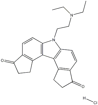 6-[2-(Diethylamino)ethyl]-10,11-dihydro-1H-dicyclopenta[c,g]carbazole-3,9(2H,6H)-dione hydrochloride molecular structure