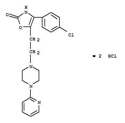 4-(4-chlorophenyl)-5-[2-(4-pyridin-2-ylpiperazin-1-yl)ethyl]-1,3-oxazol-2(3H)-one dihydrochloride