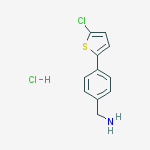 (4-(5-chlorothiophen-2-yl)phenyl)methanamine hydrochloride