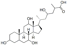 3,7,12,23-tetrahydroxycholestanoic acid