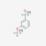 3-Methoxy-13C,d3-benzyl-|A-13C,|A,|A-d2 bromide molecular structure