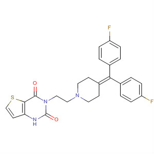 Thieno[3,2-d]pyrimidine-2,4(1H,3H)-dione,3-[2-[4-[bis(4-fluorophenyl)methylene]-1-piperidinyl]ethyl]- molecular structure