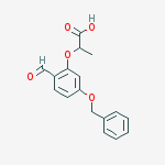 2-(2-formyl-5-phenylmethoxyphenoxy)propanoic Acid