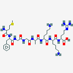 L-Arginine, L-methionyl-L-phenylalanylglycylglycyl-L-alanyl-L-lysyl-L-lysyl- molecular structure