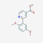 2-(2,5-dimethoxyphenyl)pyridine-4-carboxylic Acid molecular structure