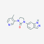 1-(1H-indazol-6-yl)-3-(4-methylpyridin-3-yl)imidazolidin-2-one