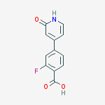 4-(4-CARBOXY-3-FLUOROPHENYL)-2-HYDROXYPYRIDINE molecular structure