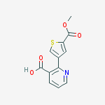 2-(5-methoxycarbonylthiophen-3-yl)pyridine-3-carboxylic Acid molecular structure