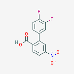 2-(3,4-difluorophenyl)-4-nitrobenzoic Acid molecular structure