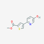 5-HYDROXY-2-[5-(METHOXYCARBONYL)THIOPHEN-3-YL]PYRIDINE molecular structure