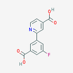 2-(3-carboxy-5-fluorophenyl)pyridine-4-carboxylic Acid