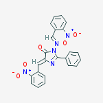 (5z)-5-[(2-nitrophenyl)methylidene]-3-[(e)-(2-nitrophenyl)methylideneamino]-2-phenylimidazol-4-one molecular structure