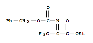 ETHYL 2-[BENZYLOXYCARBONYLIMINO]-3,3,3-TRIFLUORO-PROPIONATE molecular structure