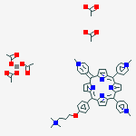 4-(3-(TRIMETHYLAMMONIO)PROPOXY)PHENYL-TRIS(METHYLPYRIDINIUM)ACETATO-MANGANESE-PORPHINE TETRAACETATE