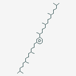 Benzene, 1-(1,5,9,13-tetramethyltetradecyl)-3-(4,8,12-trimethyltridecyl)- molecular structure