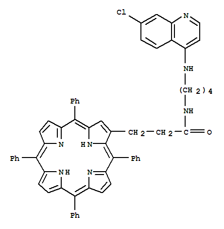 5,10,15,20-tetraphenyl-1-3-(4-(4-aminobutyl)-7-chloroquinoline)propioamidoporphine