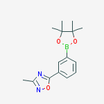 3-methyl-5-(3-(4,4,5,5-tetramethyl-1,3,2-dioxaborolan-2-yl)phenyl)-1,2,4-oxadiazole molecular structure