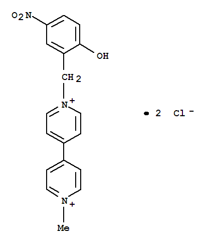 1-(N-methyl-4,4-bipyridinium)-1-(2-hydroxy-5-nitrophenyl)methane molecular structure