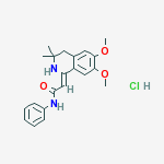 (2Z)-2-(6,7-dimethoxy-3,3-dimethyl-3,4-dihydroisoquinolin-1(2H)-ylidene)-N-phenylethanamide hydrochloride molecular structure