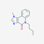 5-butyl-1-methylimidazo[4,5-c]quinolin-4-one molecular structure