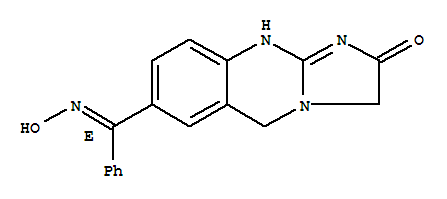 Imidazo[2,1-b]quinazolin-2(3H)-one,1,5-dihydro-7-[(hydroxyimino)phenylmethyl]-, (E)-