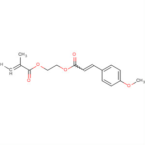 2-Propenoic acid, 2-methyl-,2-[[3-(4-methoxyphenyl)-1-oxo-2-propenyl]oxy]ethyl ester, (E)- molecular structure