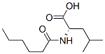 Leucine,  N-(1-oxohexyl)- molecular structure
