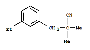 Benzenepropanenitrile,3-ethyl-a,a-dimethyl-