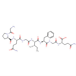 L-Glutamine,glycyl-L-prolyl-L-glutaminylglycyl-L-isoleucyl-L-phenylalanylglycyl- molecular structure