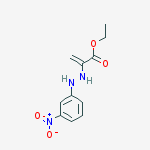 Ethyl 2-[2-(3-nitrophenyl)hydrazino]acrylate molecular structure