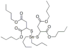 tetrabutyl 2,2-[(dibutylstannylene)dithio]disuccinate molecular structure