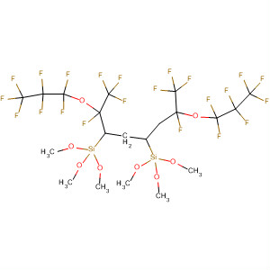 2,8-Dioxa-3,7-disilanonane,3,3,7,7-tetramethoxy-4-[1,2,2,2-tetrafluoro-1-(heptafluoropropoxy)ethyl]-6-[2,3,3,3-tetrafluoro-2-(heptafluoropropoxy)propyl]- molecular structure
