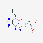 3-(3,4-dimethoxyphenyl)-9-methyl-6-propyl-[1,2,4]triazolo[3,4-f]purin-5-one molecular structure