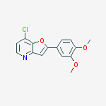 7-chloro-2-(3,4-dimethoxyphenyl)furo[3,2-b]pyridine molecular structure