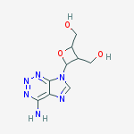[(2r,3r,4s)-2-(4-aminoimidazo[4,5-d]triazin-7-yl)-4-(hydroxymethyl)oxetan-3-yl]methanol molecular structure
