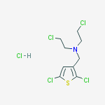 2-chloro-n-(2-chloroethyl)-n-[(2,5-dichlorothiophen-3-yl)methyl]ethanamine;hydrochloride molecular structure