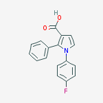 1-(4-fluorophenyl)-2-phenyl-1H-Pyrrole-3-carboxylic acid molecular structure