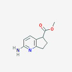 methyl 2-amino-6,7-dihydro-5H-cyclopenta[b]pyridine-5-carboxylate molecular structure